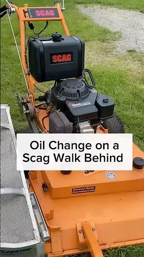 🛠️ Oil Change on a SCAG Walk Behind Mower #5stargchallange #scag #scagwalkbehind