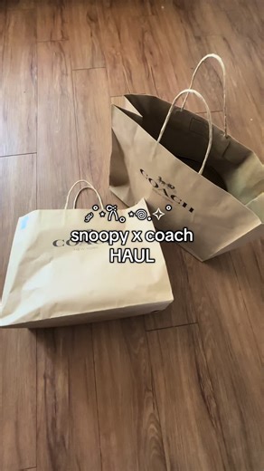 Snoopy x Coach Bag Haul: Stylish Unboxing Moments