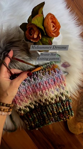 103K views · 886 reactions | Midsummer Dreams Beanie knitting pattern #knitting #knittersofinstagram #knittinginspiration #knittingpattern | JANA • Rosehip Lane | Facebook