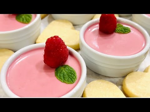 Raspberry Dessert / Raspberry & Cream Dessert / Raspberry Posset Dessert
