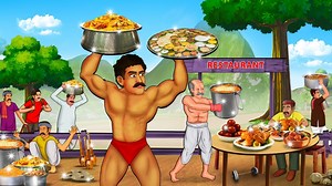 99K views · 4.9K reactions | पहलवान की दावत | Hindi Kahaniya | Moral Stories | Hindi Kahani | Bedtime Stories #story #animationvideo #reelsviral #shots #hindistories #magical #magic #magicalstories #HindiKahaniya #LatestHindiStories #Kahaniya #stories #kahani #HindiKahaniya #story #suspensestories #motivationalstories #EntertainingVideos | Magic Land Hindi Stories | Facebook