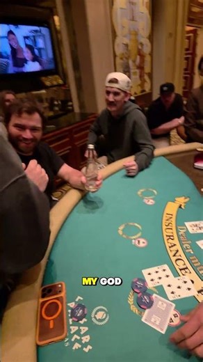 WE NEED THIS $50,000 DOUBLE DOWN BAD! #vegas #blackjack #gambling