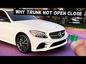 Why MERCEDES Trunk Does Not Open Close Stuck W205 C300 C400 C450 C43 C63 C250 C200 C180 C160 C180d C