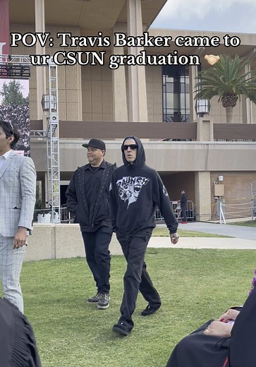 Travis Barker Surprises CSUN Graduation Celebration