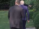 Biden ignores secret service agent's directions to White House