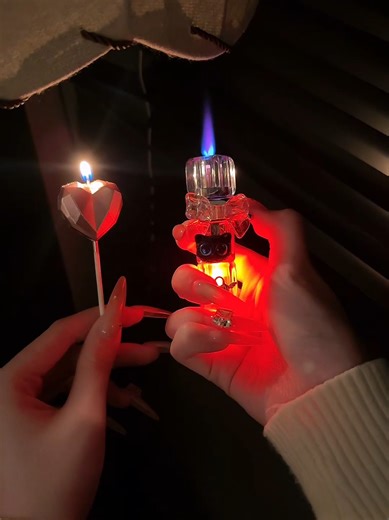 This lighter's flame spectrum is fixed to spring's special blend: 3 parts dandelion yellow, 2 parts cherry blossom pink, 1 part melting-snow clear, the rest flowing honey sheen.#easterbasket #fyp #WeeklyDeals #tiktokshopstockup #Easter