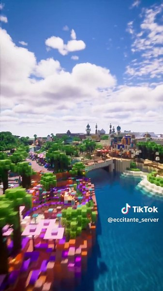 マイクラで再現した東京ディズニーシーを一周飛んでみた