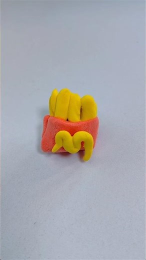 How to make French fry using clay #clayvideos