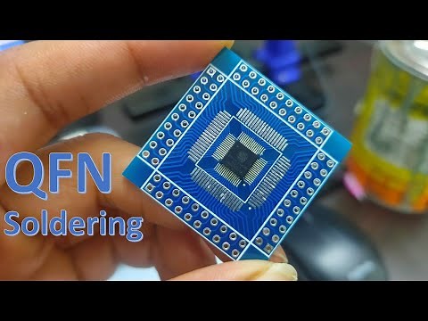 Easiest way to solder QFN package IC