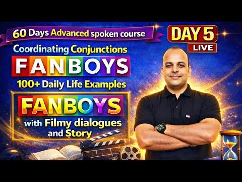 DAY 5 Live || 60 Days Advanced Spoken English Course #Magdarshak_Guruji #English_Speaking_Practice