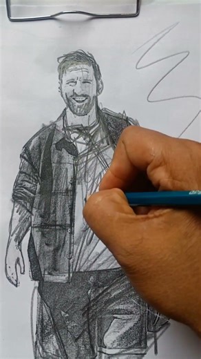 Lionel Messi drawing step by step Sketch ‪@LeoMessi‬