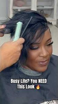 Busy Life? You NEED This Look 🔥 #quickweave #alopeciastylist #healthyhair