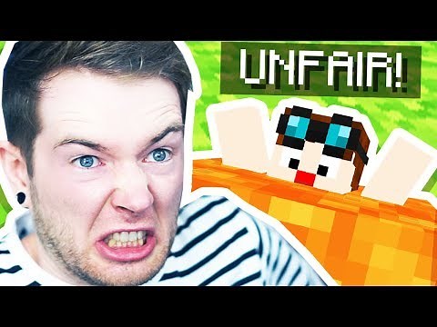 Playing an UNFAIR Minecraft Map!