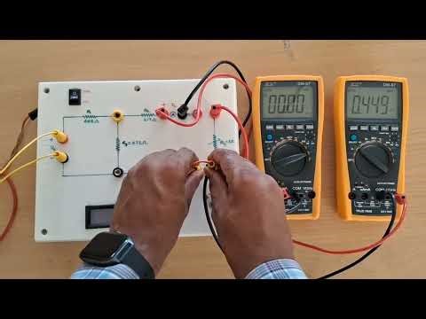 Experiment to verify Maximum Power Transfer Theorem.