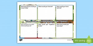 Houses and Homes: What Makes a Good Home? You Choose! Worksheet