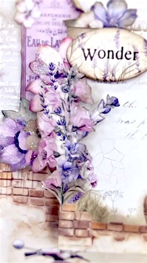 11K views · 242 reactions | www.stamperia.com LAVENDER collection. project by Bee craft store #stamperia #journaling #scrapbooking #mixedmedia | Stamperia | Facebook