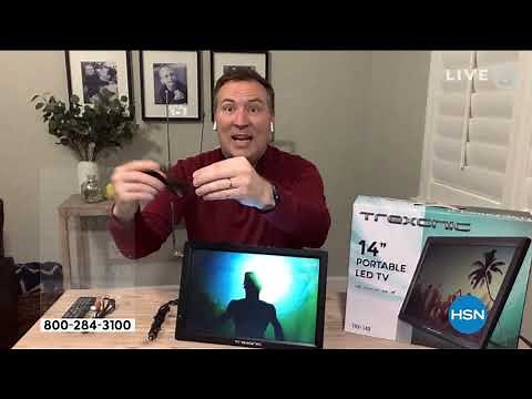 Trexonic 14" Ultra Lightweight Portable LED TV with Ante...