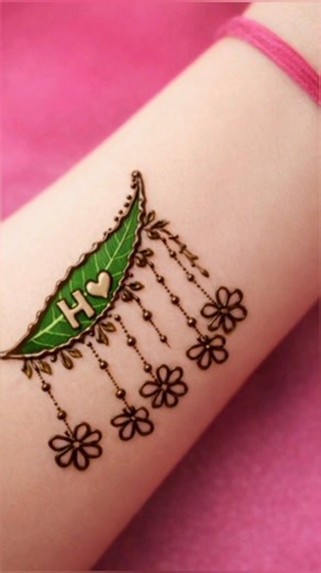H Letter Mehendi design #mehndi #hennadesign #trending