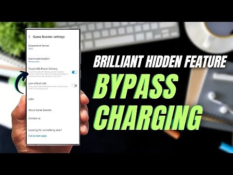 Enable this HIDDEN BYPASS CHARGING - PAUSE USB POWER DELIVER Feature !