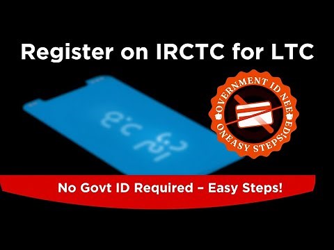 How to register on irctc for LTC Air Tickets booking using government id
