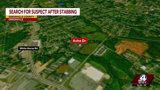 Man stabbed in Greenville County; suspect search underway