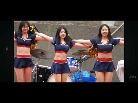 チアガールミニスカートハイキック動画でーす！