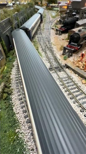 Passing the high wall East Coast HST 125.