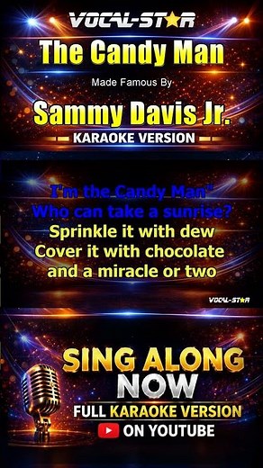 The Candy Man - Sammy Davis Jr. KARAOKE #karaoke #instrumental #karaokeversion