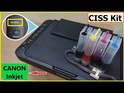 Ciss kit Setup in Canon MG3070s - Convert Inkjet to Inktank Printer | CISS installation in easy step