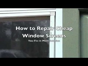 Repairing Window Screens