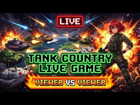CHAT CONTROLS THE WAR 💥 TYPE YOUR COUNTRY | LIVE TANK BATTLE