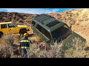 New Toyota 4Runner in a Ditch