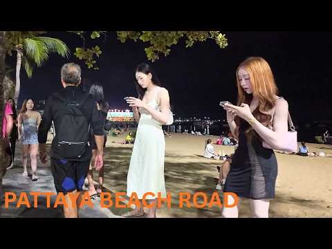 How is Thailand now? Pattaya Beach Road Walk! i Never Expected THIS.