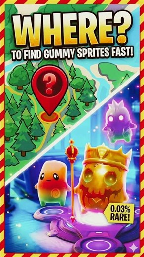 How to Find the RAREST 0.03% Gummy Sprites in Fortnite! 👑