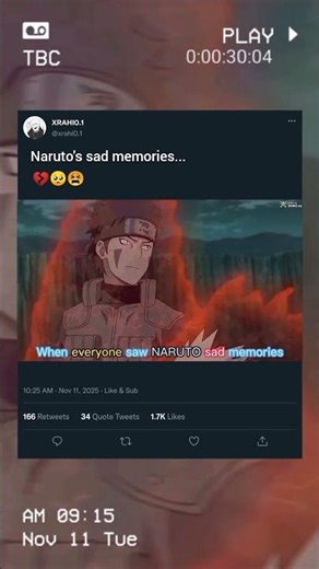 The moment when everyone see Naruto's sad feelings.