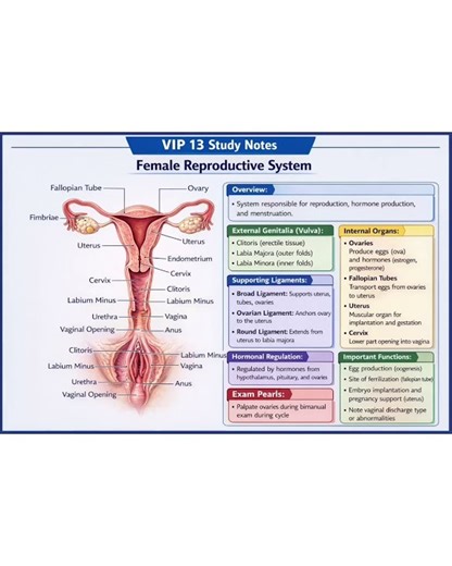 Female Reproductive System Anatomy | Full Labeled Diagram for Easy Learning" #anatomy #shorts #short