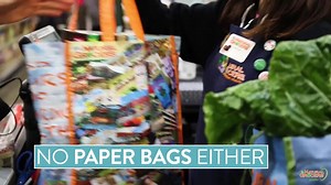 Humans use 1 trillion plastic bags every year! They end up landfills, or worse, in our waterways. That's why you won't find an plastic bags at our check out counters! So far we've kept 225 million bags out of landfills. Help us make a difference: find a Natural Grocers today! | Natural Grocers