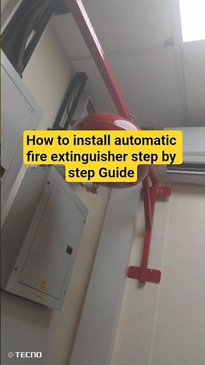 How to install an Automatic fire extinguisher -step by step Guide#shorts