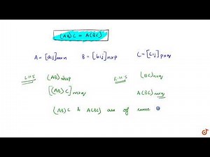 Matrix multiplication is associative