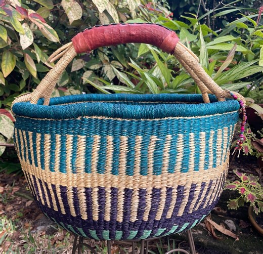 African Basket - Extra Large Market Basket - Bolga Basket - Farmers Market Basket - Picnic Basket - Fairly Traded Basket - Harvest Basket - Etsy