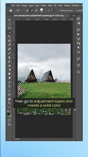 Create snow effect in photohop #photoshoptutorial