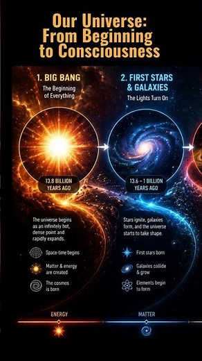 From Big Bang to Humans — The Cosmic Timeline #space #evolution #bigbang