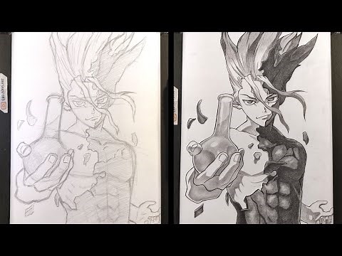 How to Draw Senku Ishigami - [Dr. Stone]
