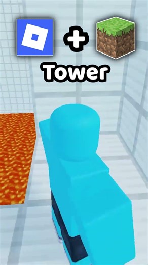 Roblox Minecraft Tower 🤯🤯 #roblox #minecraft #robloxtower