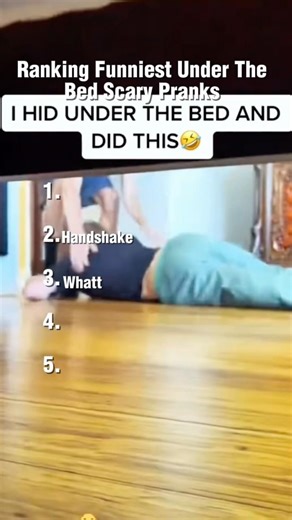 Ranking funniest under the bed scary pranks #shorts
