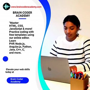 www.braincoderacademy.com "Master HTML, CSS, JavaScript & more! Practice coding with free templates using our online editor. Learn PHP, Node.js, Angular.js, Python, Java, C++, C, and more. Elevate your web skills today | CodeHub | Facebook