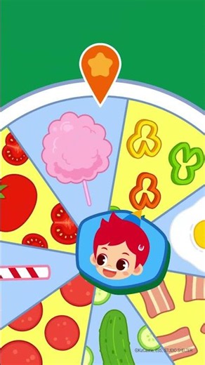 Spin the Wheel! 🎡 Egg & Cotton Candy! 🍳🍬 | #JunyTony #shorts #funny
