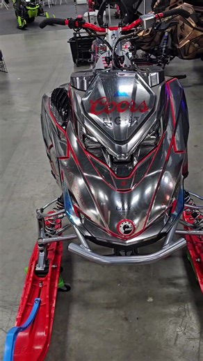 The Coors Light build we wrapped with Altitude powersports has gotten some looks! You don't get more silver bullet than this! #fyp #coorslight #coors #budlightsucks #m7designs #sledderz #m7 #carbon #holographic #chrome #sledwraps #wraps #custom #diamondcoat #polaris #skidoo #arcticcat #850 #brp #highmark #backcountry #stickit #decals #yyc #mountains #winter #sled #snowmobile #graphics #G5