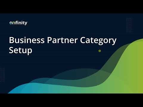 15 Master Data Setup | Business Partner Group