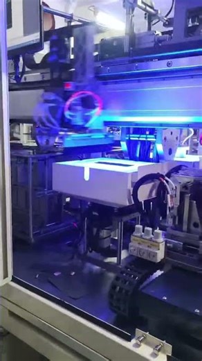 Dual-station high-speed stacking machine test site #machine #lithiumbattery